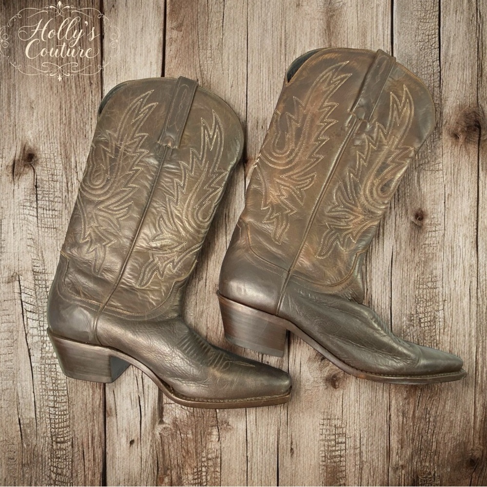 Charlie 1 Horse Artisan Handcrafted Leather Cowgirl Boots Women's size 7.5B
